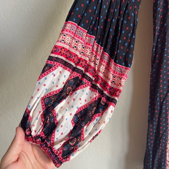 Free People Peace Maker Long Sleeve Mini Dress Size Small - Picture 3 of 7